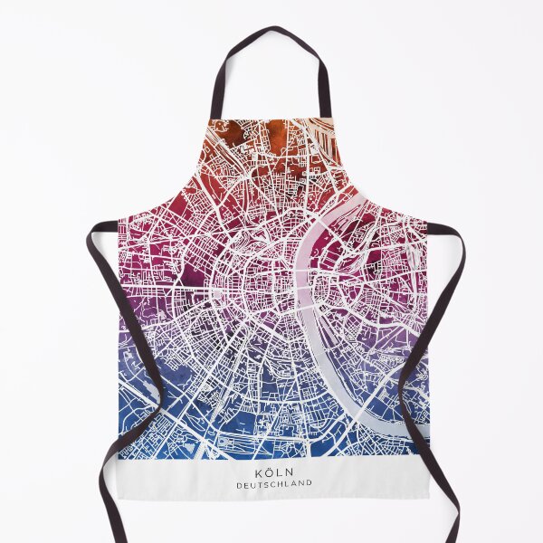 Item preview, Cologne Germany City Map designed and sold by ArtPrints.
