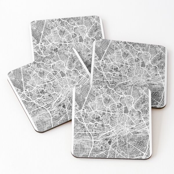 Aperçu de l'œuvre Frankfurt Germany City Map créée et vendue par ArtPrints.