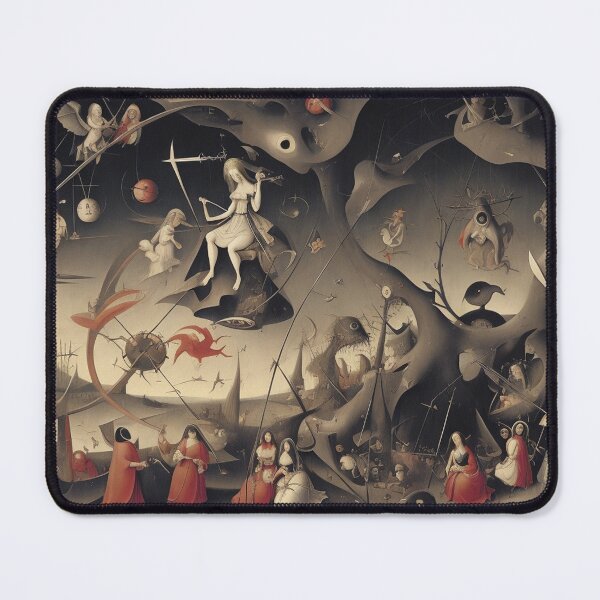Item preview,  A twisted landscape in Hell with Demons and Fallen angels after Hieronymus Bosch designed and sold by Vintage Designs +.