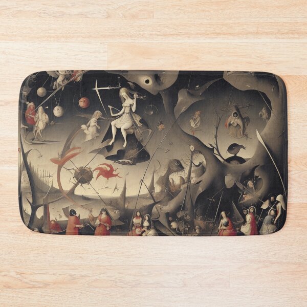 Item preview,  A twisted landscape in Hell with Demons and Fallen angels after Hieronymus Bosch designed and sold by Vintage Designs +.