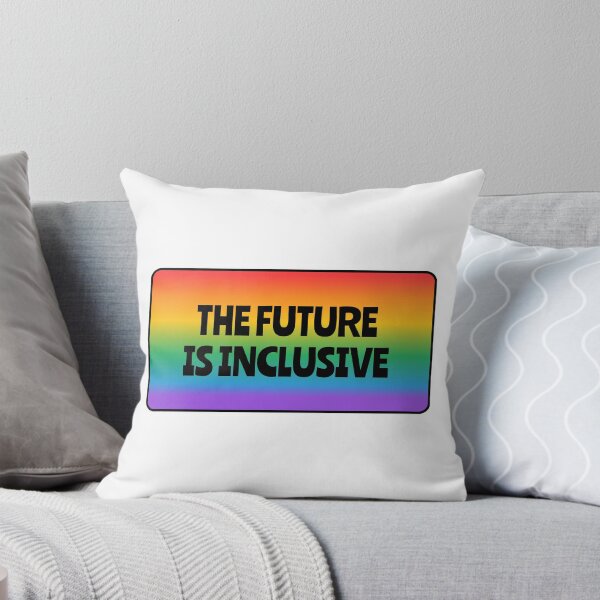 Item preview, The Future Is Inclusive LGBT pride gay Queer rainbow designed and sold by Inspirationmotivation.