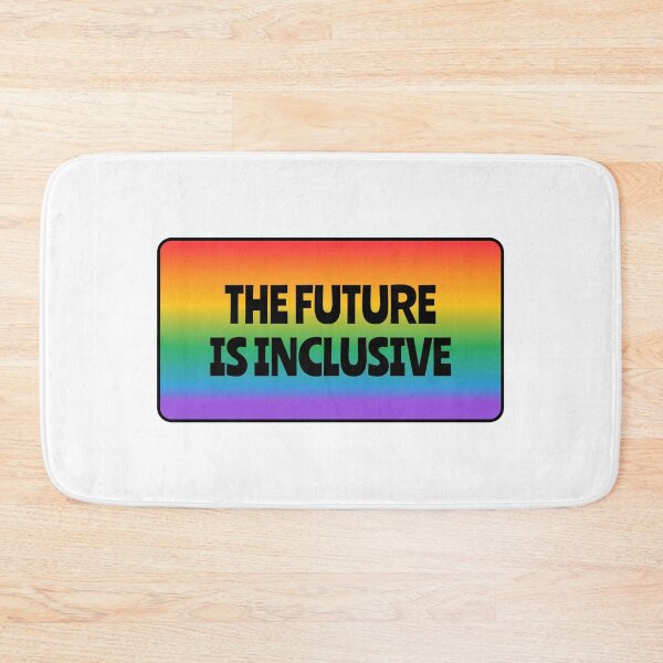 Item preview, The Future Is Inclusive LGBT pride gay Queer rainbow designed and sold by Inspirationmotivation.
