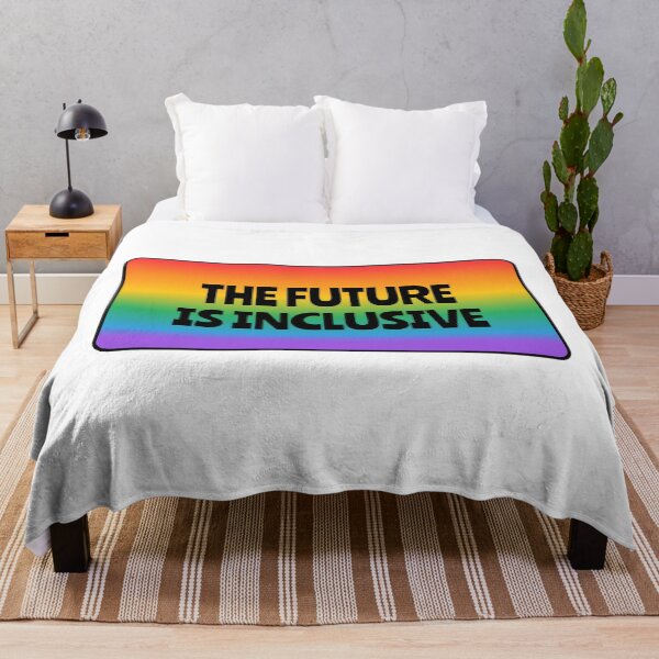 Item preview, The Future Is Inclusive LGBT pride gay Queer rainbow designed and sold by Inspirationmotivation.