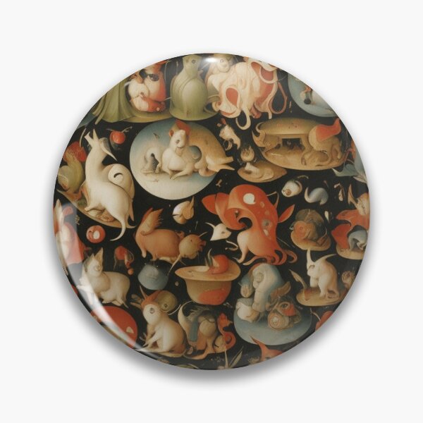 Item preview,  A twisted landscape in Hell with Demons and Fallen angels after Hieronymus Bosch designed and sold by Vintage Designs +.