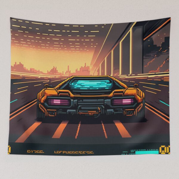 Item preview, Vintage Car Speed - Retro Game Enthusiasts' Delight designed and sold by BubbleSpy.