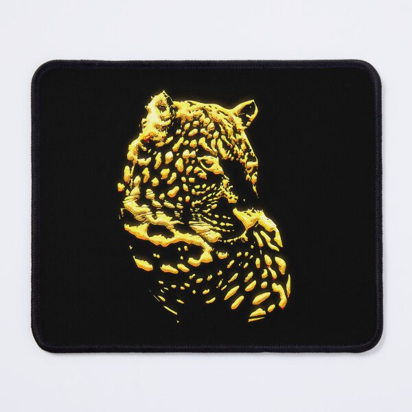 Item preview, Unleash Your Wild Side with our Mesmerizing 3D Leopard Golden Illustration Collection!  designed and sold by KARTICK DUTTA.
