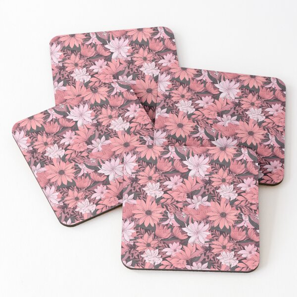 Item preview, Pink floral pattern  designed and sold by florallover444.