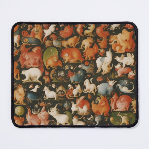 Item preview,   A twisted landscape in Hell with Demons and Fallen angels after Hieronymus Bosch designed and sold by Vintage Designs +.
