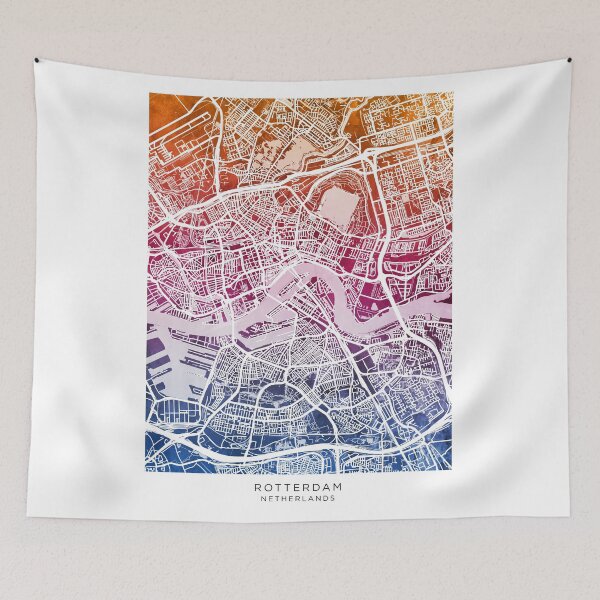 Item preview, Rotterdam Netherlands City Map designed and sold by ArtPrints.