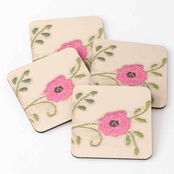 Item preview, Embroidered flowers A designed and sold by Julianum.