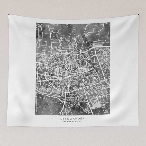 Item preview, Leeuwarden Netherlands City Map designed and sold by ArtPrints.