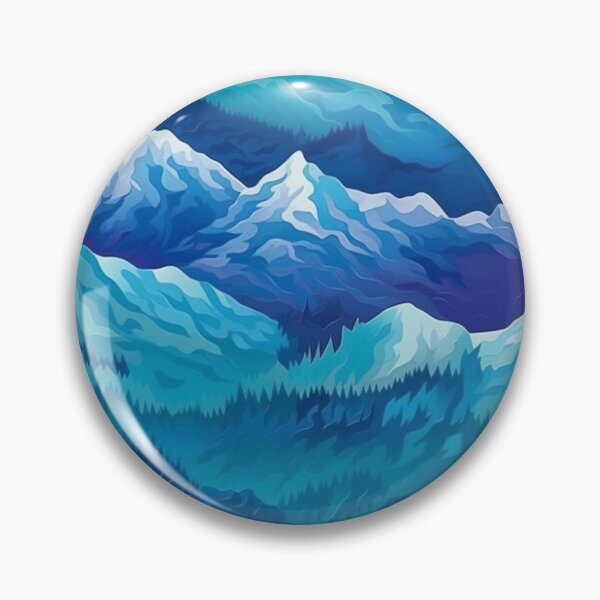 Item preview, Majestic Peaks: A Captivating Mountain Pattern designed and sold by TheMachineMind.