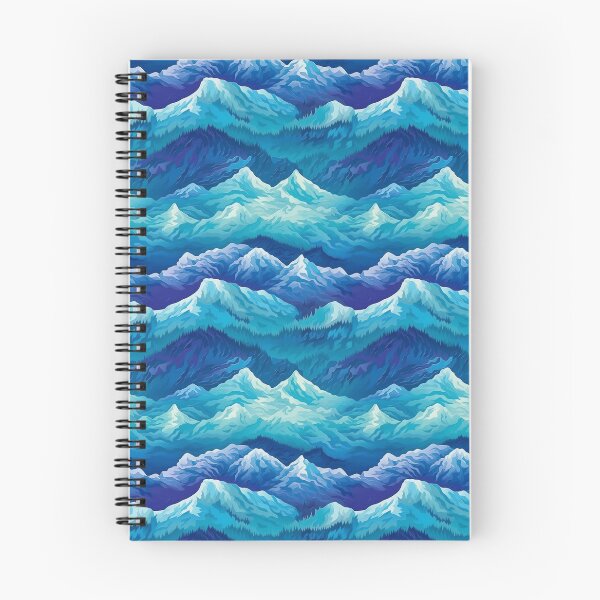 Item preview, Majestic Peaks: A Captivating Mountain Pattern designed and sold by TheMachineMind.