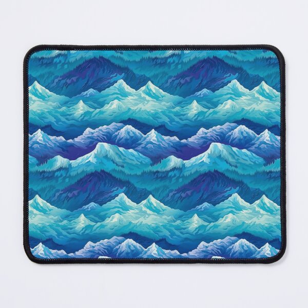 Item preview, Majestic Peaks: A Captivating Mountain Pattern designed and sold by TheMachineMind.