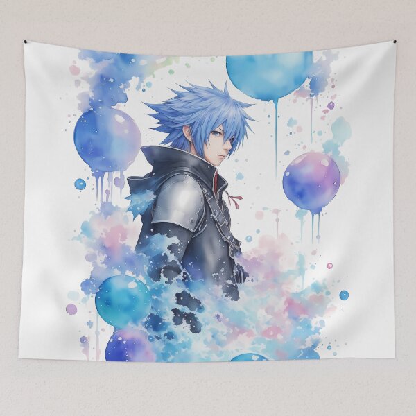 Item preview, Riku Kingdom Hearts Watercolor Fan Art designed and sold by craftyartsdigi.