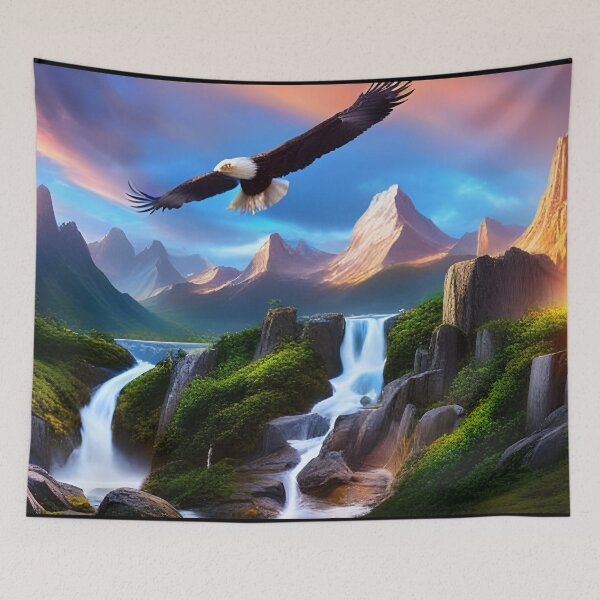Aperçu de l'œuvre Aigle Nature Terre 01 créée et vendue par tpixx.