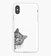 Mandala cat iPhone Case