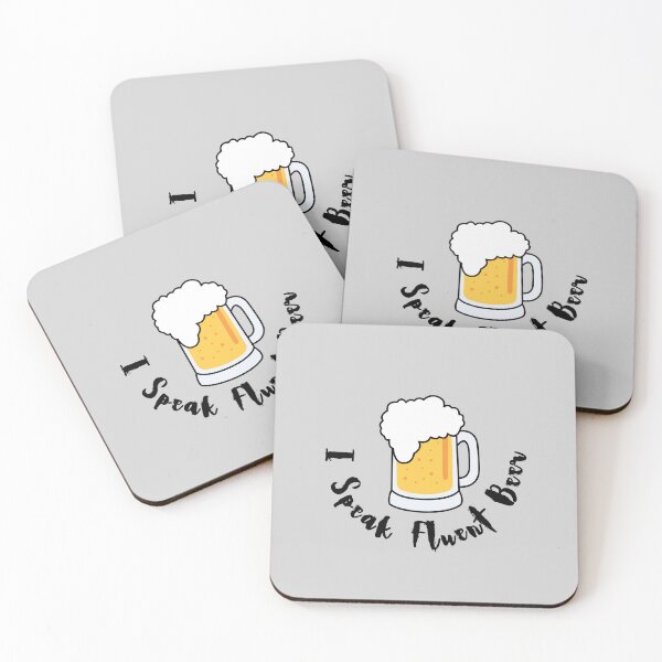Item preview, I Speak Fluent Beer: quote about beer  designed and sold by DeluxBee.