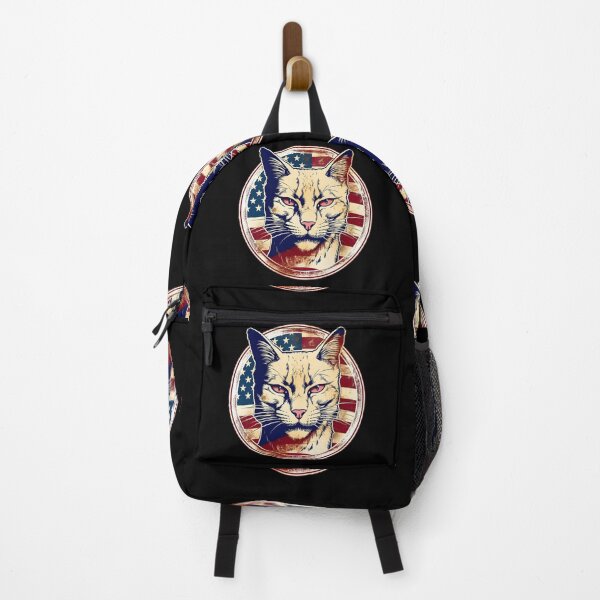 Item preview, Angry Cat Retro American USA Flag 4th July Pop Art Cat Lover designed and sold by SecretDicer.