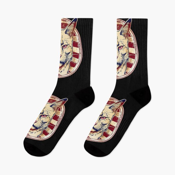 Item preview, Angry Cat Retro American USA Flag 4th July Pop Art Cat Lover designed and sold by SecretDicer.