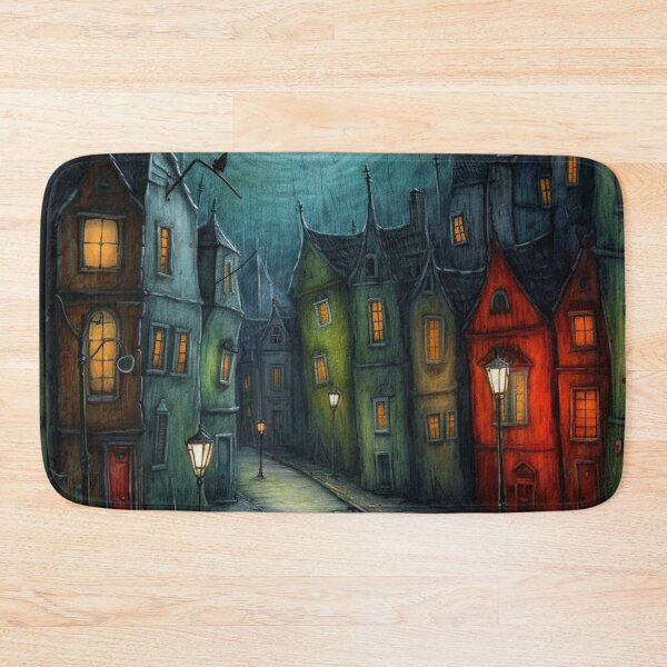 Item preview, Eternal Nightfall - Darknight City Skyline Art designed and sold by BubbleSpy.