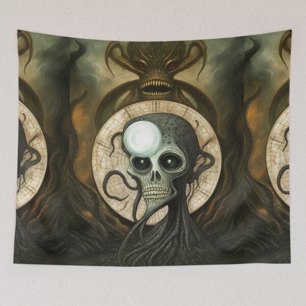 Item preview,  An evil Lovecraftian Eldritch demon god illustration designed and sold by Vintage Designs +.