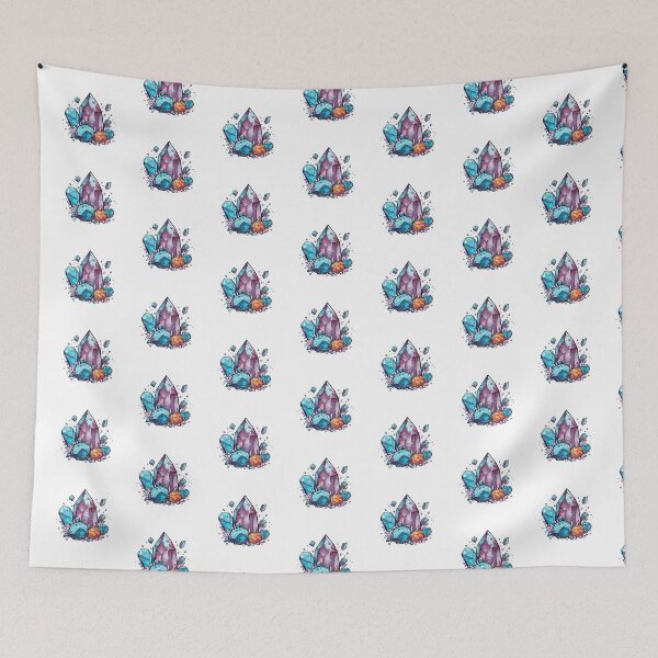 Item preview, blue and purple crystals designed and sold by 10000Needles.