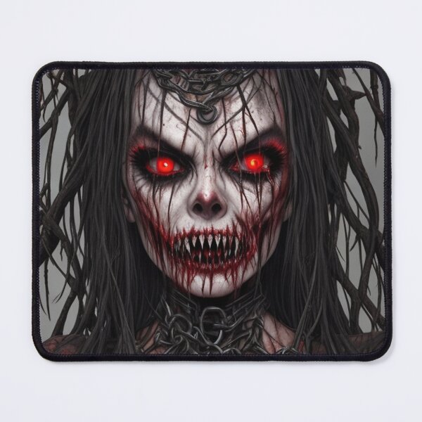 Item preview, Evil Gothic Horror Zombie dead woman creepy monster illustration designed and sold by Vintage Designs +.