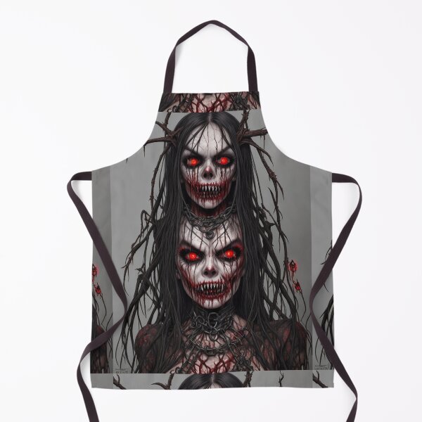 Item preview, Evil Gothic Horror Zombie dead woman creepy monster illustration designed and sold by Vintage Designs +.