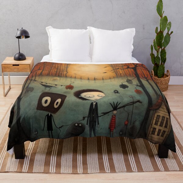 Item preview, Abstract People in a Dark Village designed and sold by BubbleSpy.