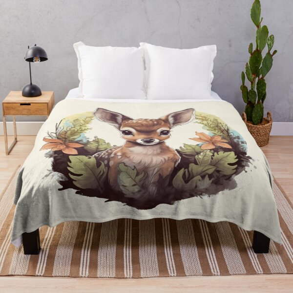 Item preview, Cute Bambi Watercolor Design designed and sold by BrilliantTShop.