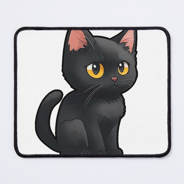 Item preview, Black cat with yellow eye designed and sold by DkaShop ⭐⭐⭐⭐.