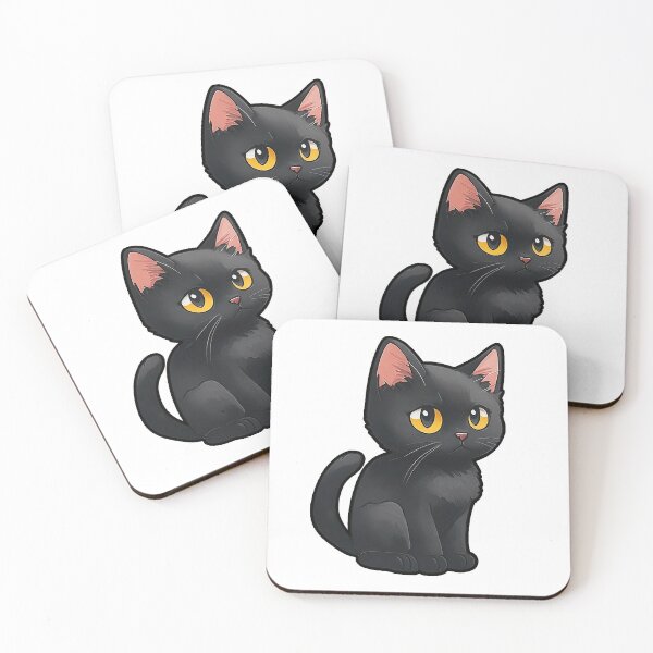 Item preview, Black cat with yellow eye designed and sold by DkaShop ⭐⭐⭐⭐.