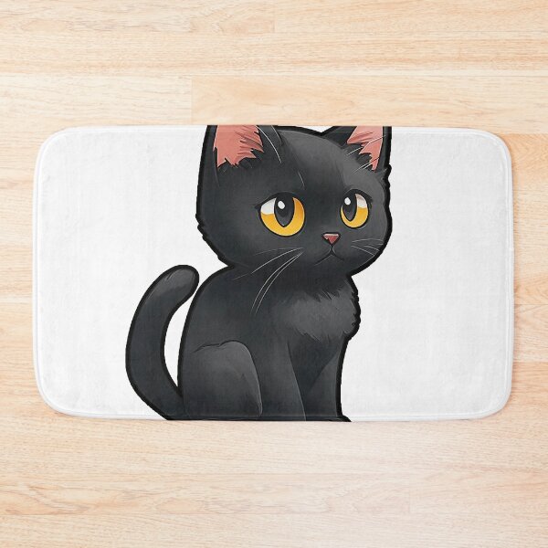 Item preview, Black cat with yellow eye designed and sold by DkaShop ⭐⭐⭐⭐.
