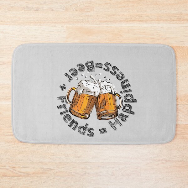 Item preview, Beer + Friends = Happiness : quote about beer  designed and sold by DeluxBee.