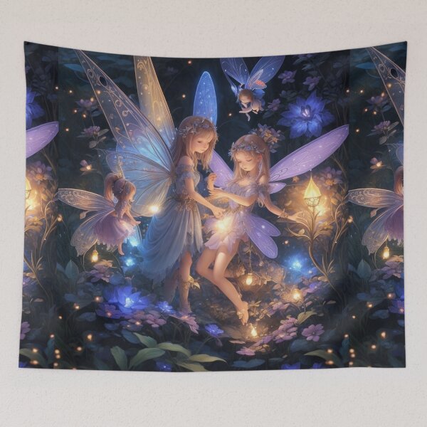 Item preview, Fantasy Pixies and Fey Folk Fairies beautiful poster artwork designed and sold by Vintage Designs +.
