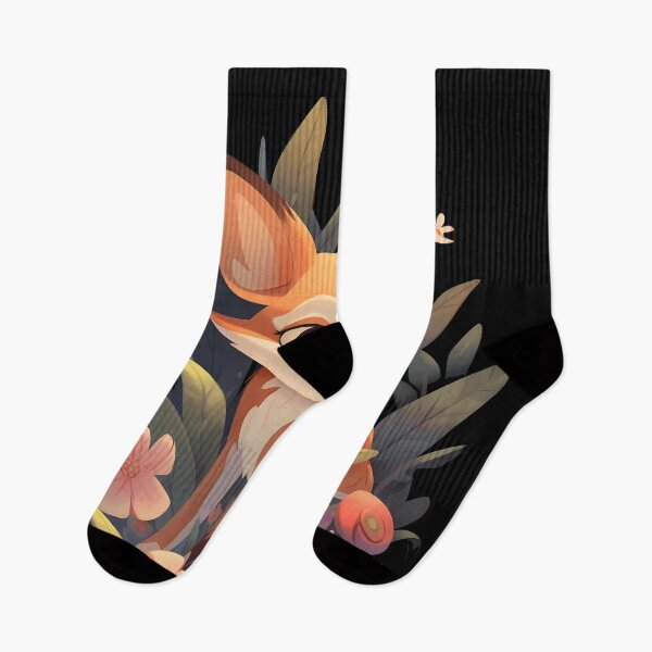 Item preview, Adorable Floral Anime Bambi Illustration designed and sold by BrilliantTShop.