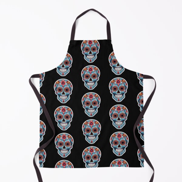Item preview, blue sugar skull designed and sold by 10000Needles.