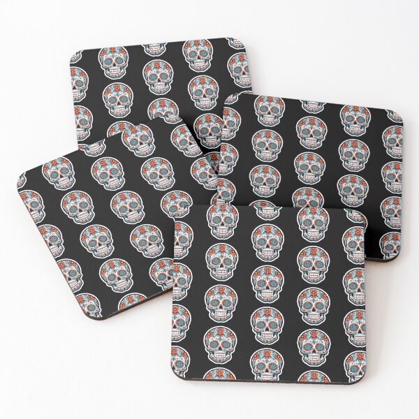 Item preview, light blue sugar skull designed and sold by 10000Needles.