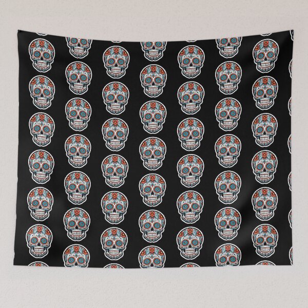Item preview, light blue sugar skull designed and sold by 10000Needles.
