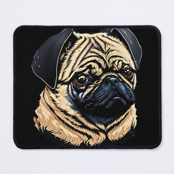 Item preview, Pug-tastic Portrait: A Cute and Majestic Pug - Animal designed and sold by Just Art's Creations colinw2292@gmail.com.