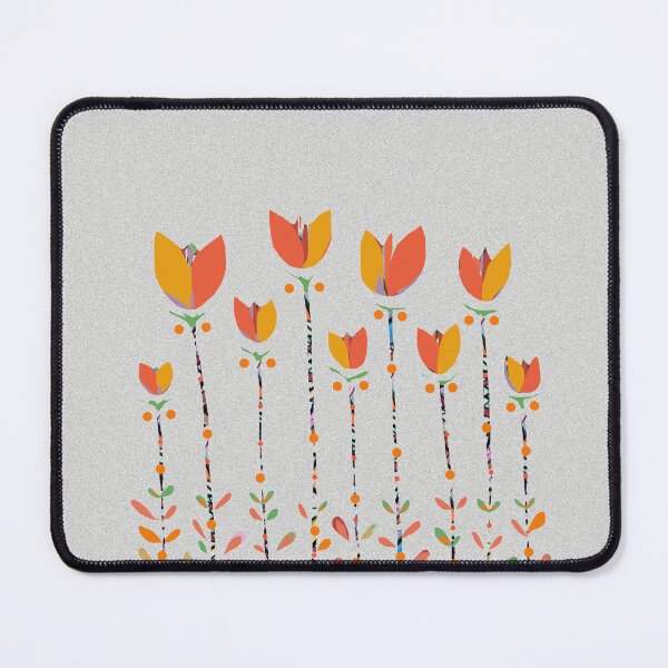 Item preview, Retro tulips, orange mix designed and sold by ZjalDesign.