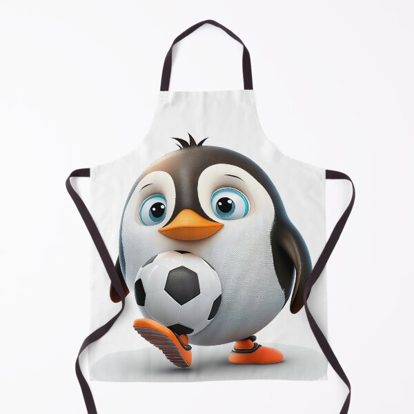 Item preview, Baby Penguin Playing with Soccer Ball designed and sold by CreativeFunByEP.