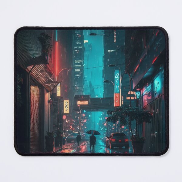 Item preview, Rainy City Futuristic Wonders designed and sold by cyberartmaker.