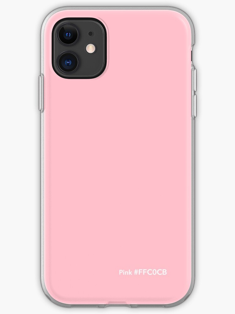Html Colors Pink Ffc0cb Iphone Case Cover By Yerpos Redbubble