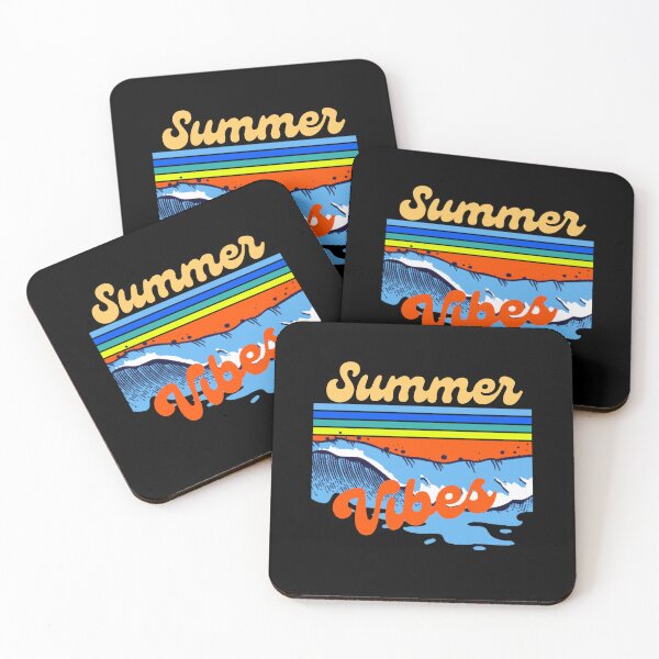 Item preview, Summer Vibes Colorful Beach Retro Classic Illustration designed and sold by Quote Gallery.