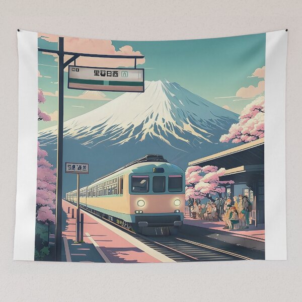 Item preview, Train and Fuji View designed and sold by ardosamiko.