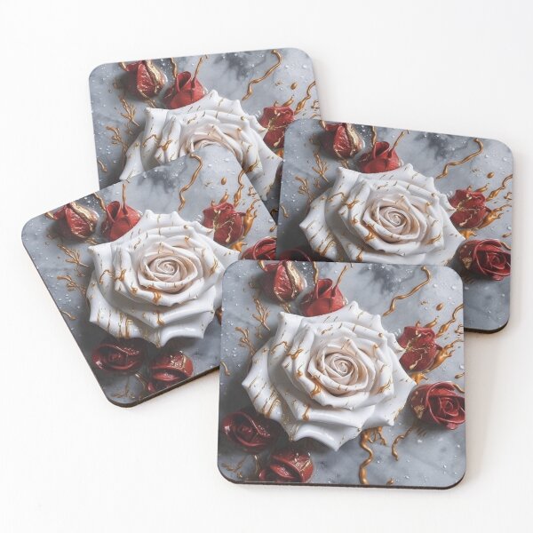 Item preview, Melting Rose on Marble Floor designed and sold by Navywife4always.