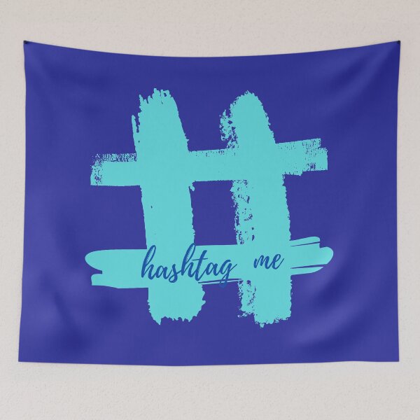 Item preview, BABY BLUE HASHTAG SIGN AND BLUE HASHTAG ME: designed and sold by coffeeflavour.