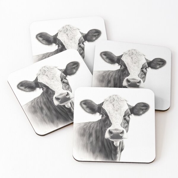 Artikelvorschau, Black and White Cow - Elegance and Simplicity entworfen und verkauft von Neuronexia.